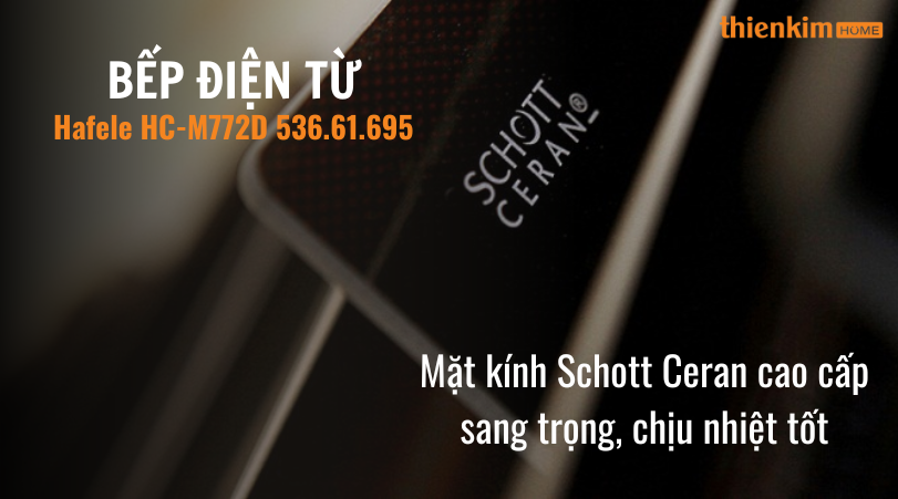 Bếp điện từ Hafele HC-M772D 536.61.695 mặt kính Schott ceran